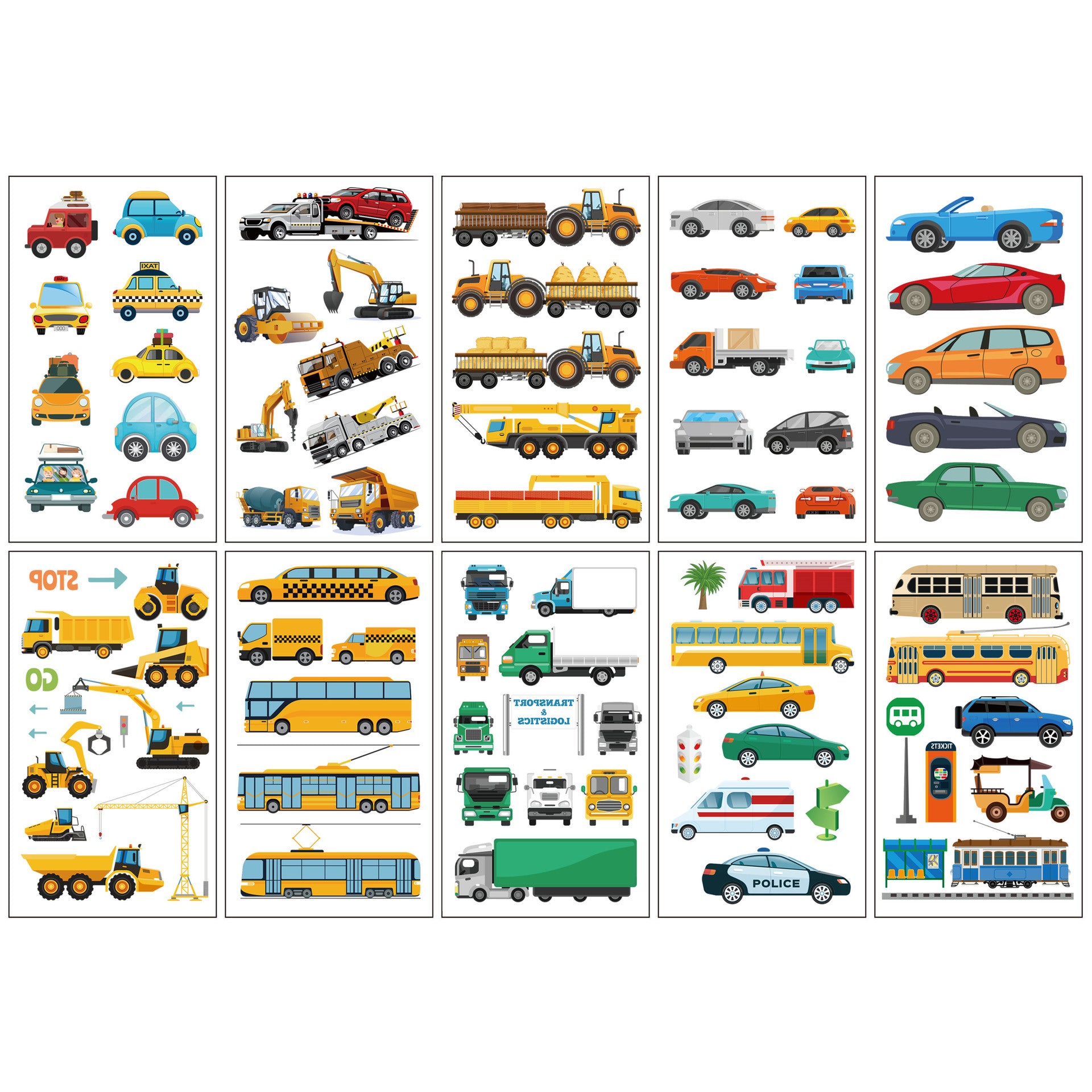 Wholesale 10pcs/sheet Children's cartoon little monster cute tattoo sticker